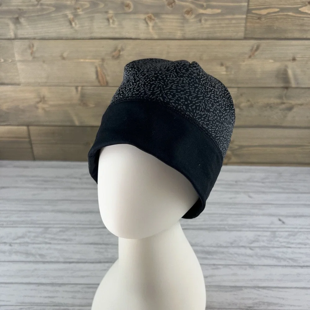 Zella Womens Beanie‎ Black Gray One Size
